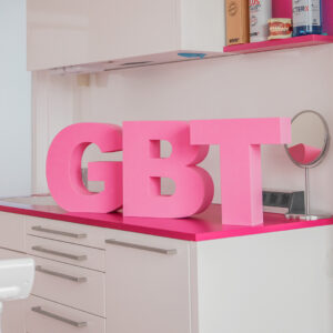 GBT pink letters